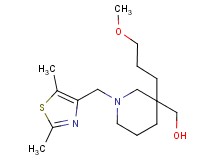 [1-[(2,5-dimethyl-1,3-thiazol-4-yl)methyl]-3-(3-methoxypropyl)-3-piperidinyl]methanol