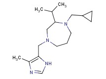 1-(cyclopropylmethyl)-2-isopropyl-4-[(4-methyl-1H-imidazol-5-yl)methyl]-1,4-diazepane