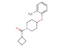 1-(cyclobutylcarbonyl)-4-(2-methylphenoxy)piperidine