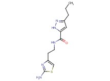 N-[2-(2-amino-1,3-thiazol-4-yl)ethyl]-3-propyl-1H-pyrazole-5-carboxamide