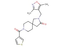 2-[(3,5-dimethyl-4-isoxazolyl)methyl]-8-(3-thienylcarbonyl)-2,8-diazaspiro[4.5]decan-3-one