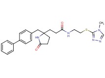 3-[2-(4-biphenylylmethyl)-5-oxo-2-pyrrolidinyl]-N-{2-[(4-methyl-4H-1,2,4-triazol-3-yl)thio]ethyl}propanamide