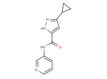 3-cyclopropyl-N-3-pyridinyl-1H-pyrazole-5-carboxamide trifluoroacetate