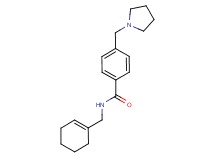 N-(cyclohex-1-en-1-ylmethyl)-4-(pyrrolidin-1-ylmethyl)benzamide