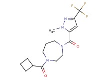 1-(cyclobutylcarbonyl)-4-{[1-methyl-3-(trifluoromethyl)-1H-pyrazol-5-yl]carbonyl}-1,4-diazepane