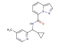 N-[cyclopropyl(4-methylpyridin-2-yl)methyl]pyrazolo[1,5-a]pyridine-7-carboxamide