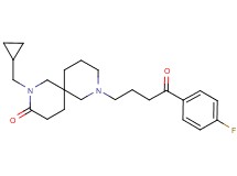 2-(cyclopropylmethyl)-8-[4-(4-fluorophenyl)-4-oxobutyl]-2,8-diazaspiro[5.5]undecan-3-one