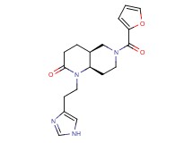 (4aS*,8aR*)-6-(2-furoyl)-1-[2-(1H-imidazol-4-yl)ethyl]octahydro-1,6-naphthyridin-2(1H)-one