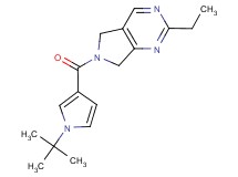 6-[(1-tert-butyl-1H-pyrrol-3-yl)carbonyl]-2-ethyl-6,7-dihydro-5H-pyrrolo[3,4-d]pyrimidine