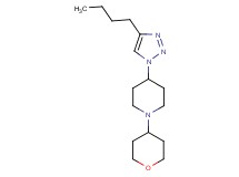 4-(4-butyl-1H-1,2,3-triazol-1-yl)-1-(tetrahydro-2H-pyran-4-yl)piperidine trifluoroacetate