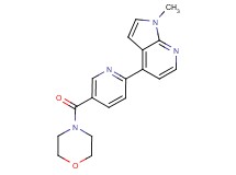 1-methyl-4-[5-(morpholin-4-ylcarbonyl)pyridin-2-yl]-1H-pyrrolo[2,3-b]pyridine