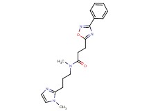 N-methyl-N-[3-(1-methyl-1H-imidazol-2-yl)propyl]-3-(3-phenyl-1,2,4-oxadiazol-5-yl)propanamide