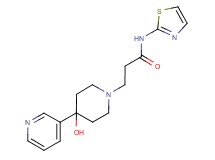 3-(4-hydroxy-4-pyridin-3-ylpiperidin-1-yl)-N-1,3-thiazol-2-ylpropanamide