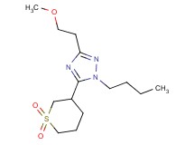 1-butyl-5-(1,1-dioxidotetrahydro-2H-thiopyran-3-yl)-3-(2-methoxyethyl)-1H-1,2,4-triazole