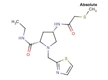 (4S)-N-ethyl-4-{[(methylthio)acetyl]amino}-1-(1,3-thiazol-2-ylmethyl)-L-prolinamide