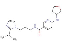 N-[3-(2-isopropyl-1H-imidazol-1-yl)propyl]-6-(tetrahydrofuran-3-ylamino)nicotinamide