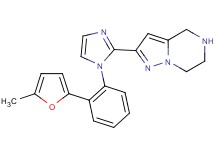 2-{1-[2-(5-methyl-2-furyl)phenyl]-1H-imidazol-2-yl}-4,5,6,7-tetrahydropyrazolo[1,5-a]pyrazine hydrochloride