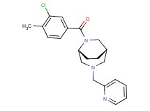 (1S*,5R*)-6-(3-chloro-4-methylbenzoyl)-3-(2-pyridinylmethyl)-3,6-diazabicyclo[3.2.2]nonane
