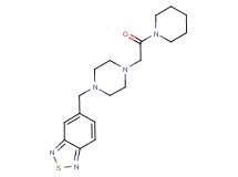 5-({4-[2-oxo-2-(1-piperidinyl)ethyl]-1-piperazinyl}methyl)-2,1,3-benzothiadiazole