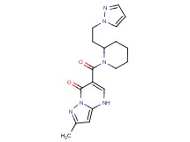 2-methyl-6-({2-[2-(1H-pyrazol-1-yl)ethyl]-1-piperidinyl}carbonyl)pyrazolo[1,5-a]pyrimidin-7(4H)-one