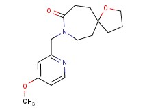 8-[(4-methoxy-2-pyridinyl)methyl]-1-oxa-8-azaspiro[4.6]undecan-9-one