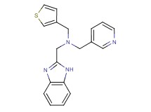 (1H-benzimidazol-2-ylmethyl)(pyridin-3-ylmethyl)(3-thienylmethyl)amine