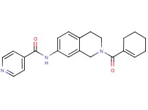 N-[2-(1-cyclohexen-1-ylcarbonyl)-1,2,3,4-tetrahydro-7-isoquinolinyl]isonicotinamide