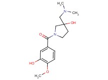 3-[(dimethylamino)methyl]-1-(3-hydroxy-4-methoxybenzoyl)-3-pyrrolidinol