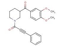 (3,4-dimethoxyphenyl)[1-(3-phenyl-2-propynoyl)-3-piperidinyl]methanone