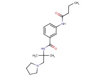 3-(butyrylamino)-N-(1,1-dimethyl-2-pyrrolidin-1-ylethyl)benzamide
