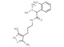 2-(dimethylamino)-N-[3-(3,5-dimethyl-1H-pyrazol-4-yl)propyl]-2-(2-methylphenyl)acetamide