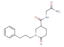 N-(2-amino-2-oxoethyl)-6-oxo-1-(3-phenylpropyl)-3-piperidinecarboxamide