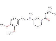 N-[2-(3,4-dimethoxyphenyl)ethyl]-N-methyl-1-(3-methyl-2-butenoyl)-3-piperidinamine
