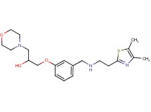 1-[3-({[2-(4,5-dimethyl-1,3-thiazol-2-yl)ethyl]amino}methyl)phenoxy]-3-(4-morpholinyl)-2-propanol