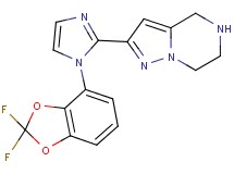 2-[1-(2,2-difluoro-1,3-benzodioxol-4-yl)-1H-imidazol-2-yl]-4,5,6,7-tetrahydropyrazolo[1,5-a]pyrazine hydrochloride