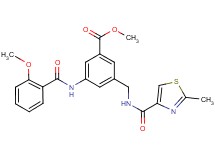 methyl 3-[(2-methoxybenzoyl)amino]-5-({[(2-methyl-1,3-thiazol-4-yl)carbonyl]amino}methyl)benzoate