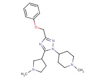1-methyl-4-[5-(1-methylpyrrolidin-3-yl)-3-(phenoxymethyl)-1H-1,2,4-triazol-1-yl]piperidine