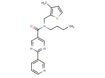 N-butyl-N-[(3-methyl-2-thienyl)methyl]-2-pyridin-3-ylpyrimidine-5-carboxamide