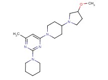 4-[4-(3-methoxypyrrolidin-1-yl)piperidin-1-yl]-6-methyl-2-piperidin-1-ylpyrimidine