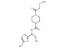 1-(methoxyacetyl)-N-[1-(4-methyl-1H-imidazol-2-yl)propyl]-4-piperidinecarboxamide