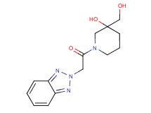 1-(2H-1,2,3-benzotriazol-2-ylacetyl)-3-(hydroxymethyl)-3-piperidinol