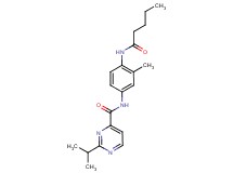 2-isopropyl-N-[3-methyl-4-(pentanoylamino)phenyl]pyrimidine-4-carboxamide