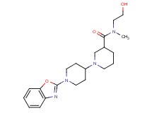 1'-(1,3-benzoxazol-2-yl)-N-(2-hydroxyethyl)-N-methyl-1,4'-bipiperidine-3-carboxamide