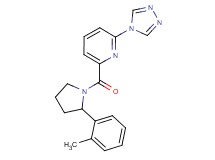 2-{[2-(2-methylphenyl)pyrrolidin-1-yl]carbonyl}-6-(4H-1,2,4-triazol-4-yl)pyridine