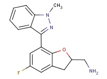 1-[5-fluoro-7-(1-methyl-1H-indazol-3-yl)-2,3-dihydro-1-benzofuran-2-yl]methanamine