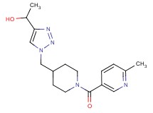 1-[1-({1-[(6-methyl-3-pyridinyl)carbonyl]-4-piperidinyl}methyl)-1H-1,2,3-triazol-4-yl]ethanol