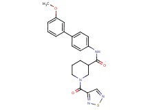 N-(3'-methoxy-4-biphenylyl)-1-(1,2,5-thiadiazol-3-ylcarbonyl)-3-piperidinecarboxamide