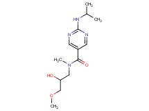 N-(2-hydroxy-3-methoxypropyl)-2-(isopropylamino)-N-methylpyrimidine-5-carboxamide