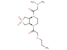 2-[(4aR*,7aS*)-6,6-dioxido-4-(propoxyacetyl)hexahydrothieno[3,4-b]pyrazin-1(2H)-yl]-N,N-dimethyl-2-oxoethanamine