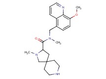 N-[(8-methoxy-5-quinolinyl)methyl]-N,2-dimethyl-2,8-diazaspiro[4.5]decane-3-carboxamide dihydrochloride